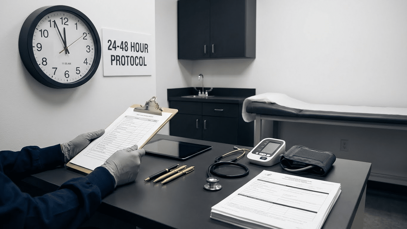 בדיקות רפואיות ראשוניות בעת מעצר