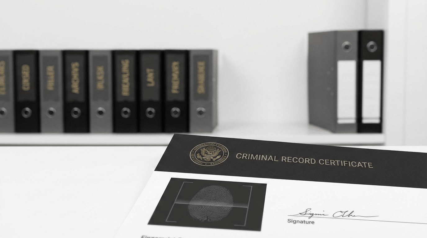 תעודת מידע פלילי ותיקים סגורים