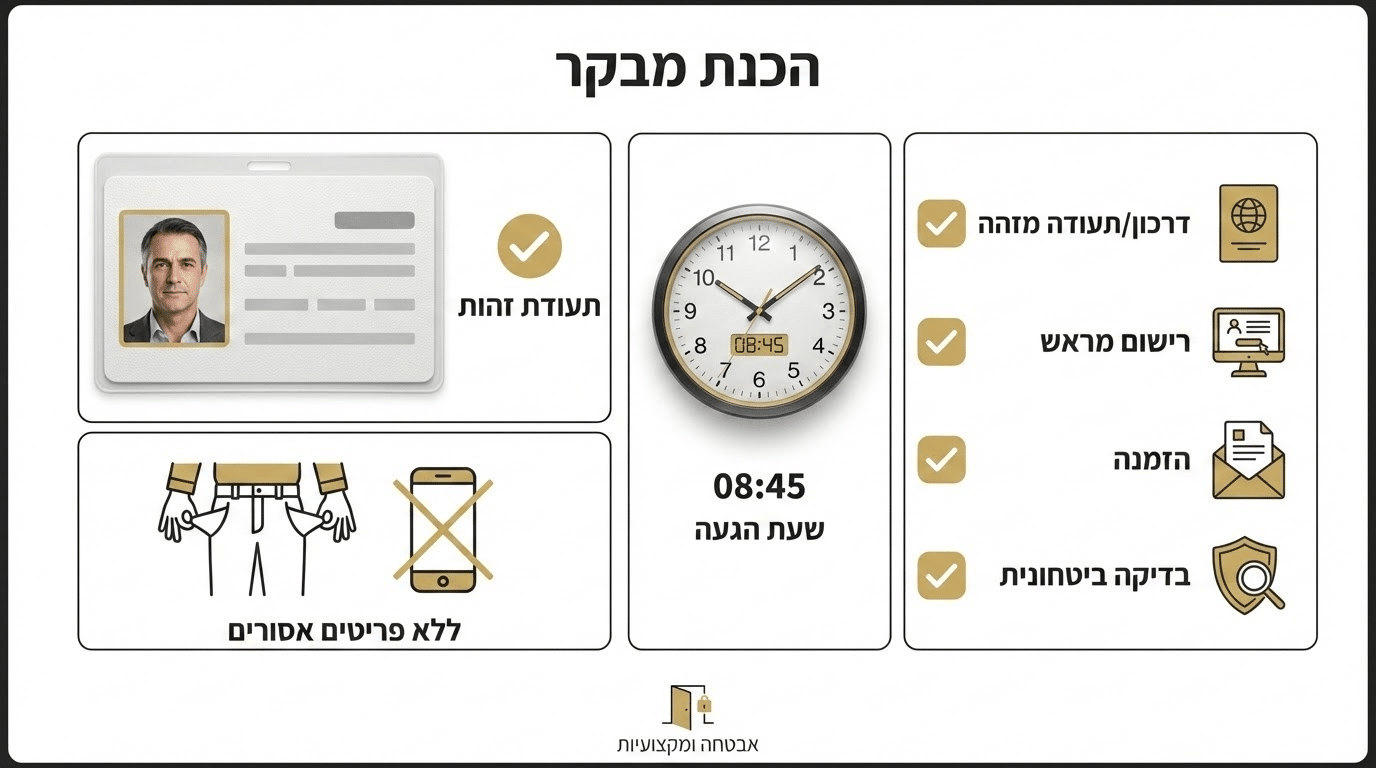 בדיקה עצמית האם אתם מוכנים לביקור