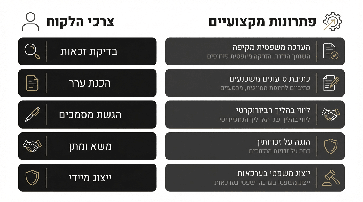 ליווי משפטי מותאם