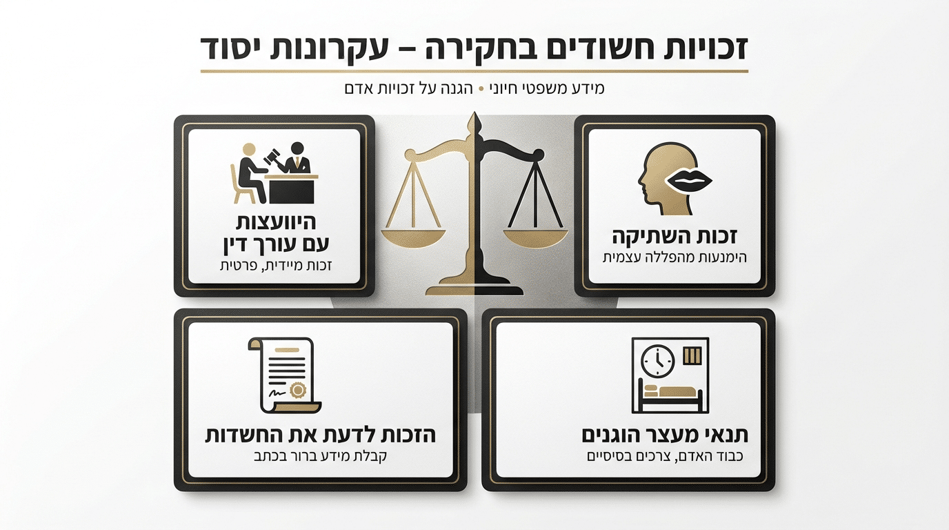 זכויות הנחקר שחייבים להכיר